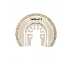 Grąžtas Graphite Pusapvalis diskas 65 mm, HCS, galvanizuota deimanto dulkių danga
