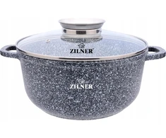 KERAMINIS IR MARMURO PUODAS 3,3L / 22cm ZILNER ZL-7089