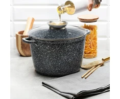 KERAMINIS PUODAS DIDELIS indukcinis dangtis DUJOS Konighoffer Kingstone 6,85 l