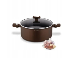 KERAMINIS PUODAS su dangteliu indukcinis dujos Konighoffer Reno Brown 28cm 7l