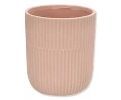 Dekoratyvinis gėlių vazonas Barcelona Ø13cm H15cm keraminis/rožinis