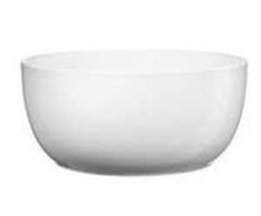 Keraminis vazonas BASEL BOWL, baltos sp., 23 x 10 cm