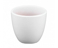 Polnix Dekoratyvinis gėlių vazonas Deco D7cm H6cm keraminis/baltas