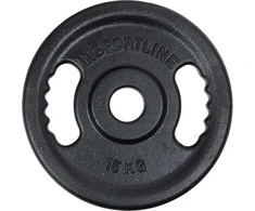 Cast Iron Olympic Weight Plate inSPORTline Castblack OL 15 kg 50 mm