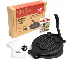 Ketaus tortilijos presas 25 cm Uno Casa Roti ir Tortilla Pres