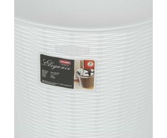 Kibiras plastikinis Elegance baltas 10 l 29500 Italija STEFANPLAST