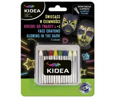 Kidea dažai veidui, 8 spalvos, 2 fluorescenciniai