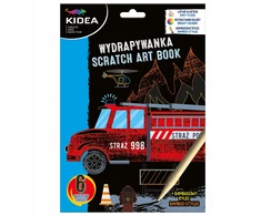 Kidea Scratch žaidimas Scratch žaidimas A5 Transporto priemonės Automobiliai 6 lapai