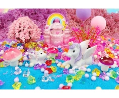KIDINO UNICORN SET CREATIVE MAGICAL TERRARUIM LED NAKTINĖ LEMPA DOVANA
