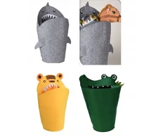 Kids Collection KOSZ POJEMNIK na zabawki do pokoju dziecięcego lew krokodyl filcowy kolory