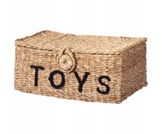 Kids Collection Rinkinys 2 Kosze do Przechowywania Zabawek Plecione 2vnt.