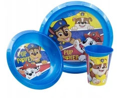 Kids Euroswan Indų rinkinys 3 vnt. / lėkštė / dubuo / puodelis / PAW PATROL