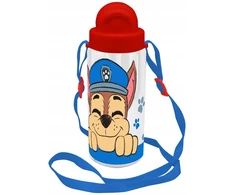 Kids Licensing Kids Euroswan Vandens buteliukas su šiaudeliu ir dirželiu "šunų Patrulis" Chase 500ml