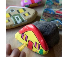 Kidsgifts Markery Akrylowe Pisaki Flamastry Mazaki Wodoodporne su Farbą Rinkinys 60 vnt