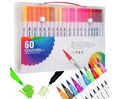 Kidsgifts Markery Akwarelowe Dwustronne Wodne Mazaki Pisaki Flamastry Dla Dzieci 60