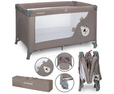 KIDWELL BLISSY BASIC BEIGE VIENO LYGIO sulankstoma kelioninė lovelė