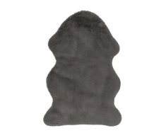 Kilimas COSY 500 Pilkas, 90 x 60 cm, 100 % poliesterio