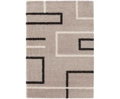 Kilimas CREYA GIPSY, 230 x 160 cm, rusvos sp., 100% perdirbto poliesterio