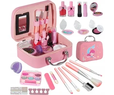 Kinderini KAVOS RINKINYS NAGU MAKEUP KOSMETIKA MAKIAŽAS VAIKAMS ŠEŠĖLIAI
