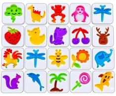 Kinderini VANDENS GELĖS MAGICAL VANDENS GELĖS FIGURĖLIŲ RINKINYS IŠ 12 SPALVINGŲ GELIŲ VAIKAMS