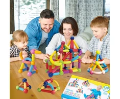 Kinderplay MAGNETINIAI KONSTRUKCINIAI BLAKAI DIDELI XXL 120 vnt