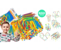 Kinderplay XXL KONSTRUKCINIŲ ŠIAUDŲ KONSTRUKCINIŲ ŠIAUDŲ KONSTRUKCINIŲ LAIDŲ KALULAI VAIKAMS 800
