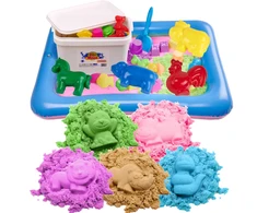 Kinetic Sand 5kg SET Sandbox Formelės Mentele Kaušas BibiMoon