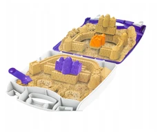 Kinetinis smėlis lagaminas pilis formelės smėlio dėžė rinkinys vaikams Click4Toys