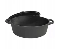 King Hoff Ketaus šautuvas, ovalus, 33 cm, 6,2 l SU dangteliu, DUJŲ INDUKCIJA