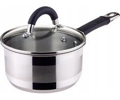 King Hoff Puodas su dangčiu, plieno Ø18cm 2,1 Lit. Rankena Silikoninės Kinghoff indukcinės dujos