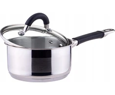 King Hoff Puodas su dangčiu, plieno Ø18cm 2,1 Lit. Rankena Silikoninės Kinghoff indukcinės dujos