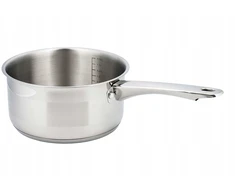 King Hoff RONDELEK Puodas Z POKRYWKA STALOWY DO MLEKA SOSU 12CM 0,5L SATYNA