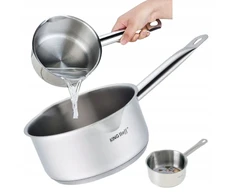 King Hoff SAUGUS NERŪDijantis PLIENAS 18 cm 2,1 l Puodas SU Snapeliu Indukcinis puodas