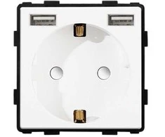 Kištukinis lizdas su USB Feelspot