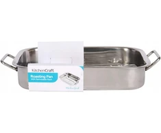 Kitchen Craft KitchenCraft Maža keptuvė su grotelėmis Sidabrinė 27x20x5 cm Nerūdijantis plienas
