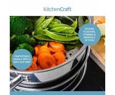 Kitchen Craft KitchenCraft nerūdijančio plieno garintuvas, 3 dalių, Ø16cm, 5l