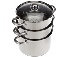 Kitchen Craft KitchenCraft plieno garintuvas 5 l, 3 lygiai, sidabrinis, KCCVSTEAM22