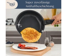 Kitchen Craft Puodų komplektas, keptuvė, nuimama rankena, indukcija, dujinė, orkaitė