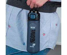 Kite 760ml sportinis buteliukas su šiaudeliu, pilkas