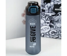 Kite 760ml sportinis buteliukas su šiaudeliu, pilkas