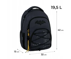 Kite Batman kuprinė paaugliams, pilka, šviečianti, 9-12 m.