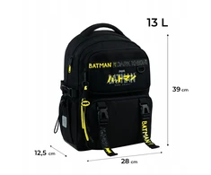 Kite kuprinė berniukams 6-12 metų, juoda, su Batman dizainu