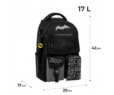 Kite kuprinė berniukams 9-12 m. juoda su Batman simboliu