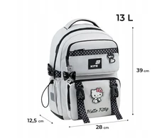 Kite Kuprinė mergaitėms Hello Kitty su breloku, ortopedinė