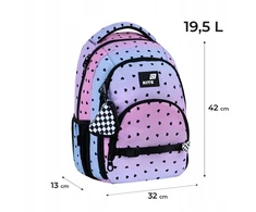 Kite Rožinis mergaičių kuprinės rinkinys su pinigine, 9-12 metų