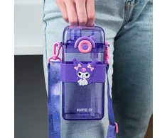 Kite Vandens buteliukas vaikams su Kuromi dizainu, 500 ml, violetinis