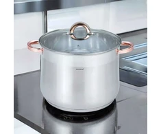 Klausberg GASTRONOMINIS PUODAS, AUKŠTAS 13L 28cm SU dangteliu, INDUKCINIS, Plieninis