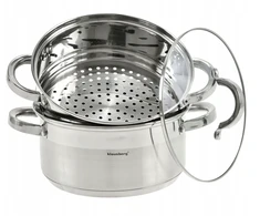 Klausberg PUODAS 4 L GARINIMO PUODAI Garintuvas 22cm DUJŲ INDUKCIJA