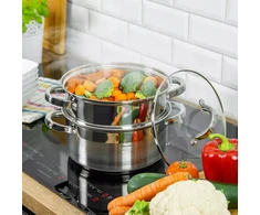 Klausberg PUODAS 4 L GARINIMO PUODAI Garintuvas 22cm DUJŲ INDUKCIJA