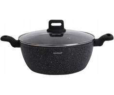 Puodas Puodas, juodas marmuras, 28 cm skersmens, 5,71 l, Klausberg